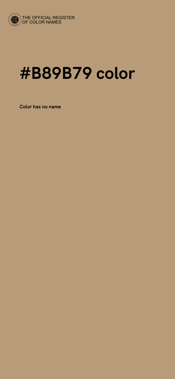 #B89B79 color image