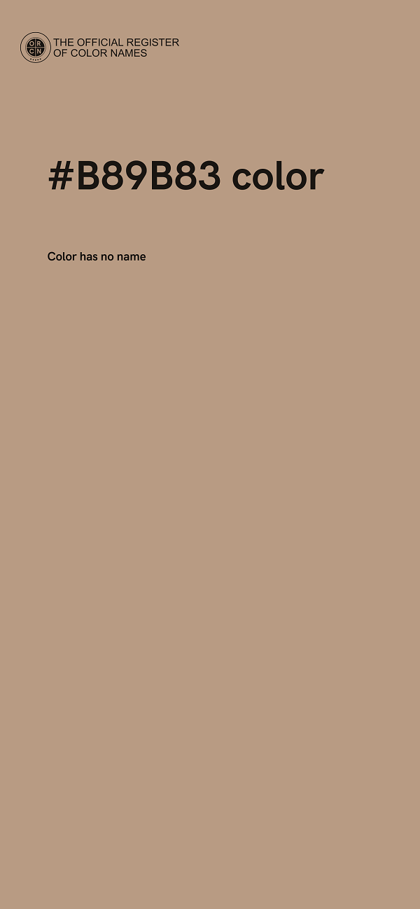 #B89B83 color image