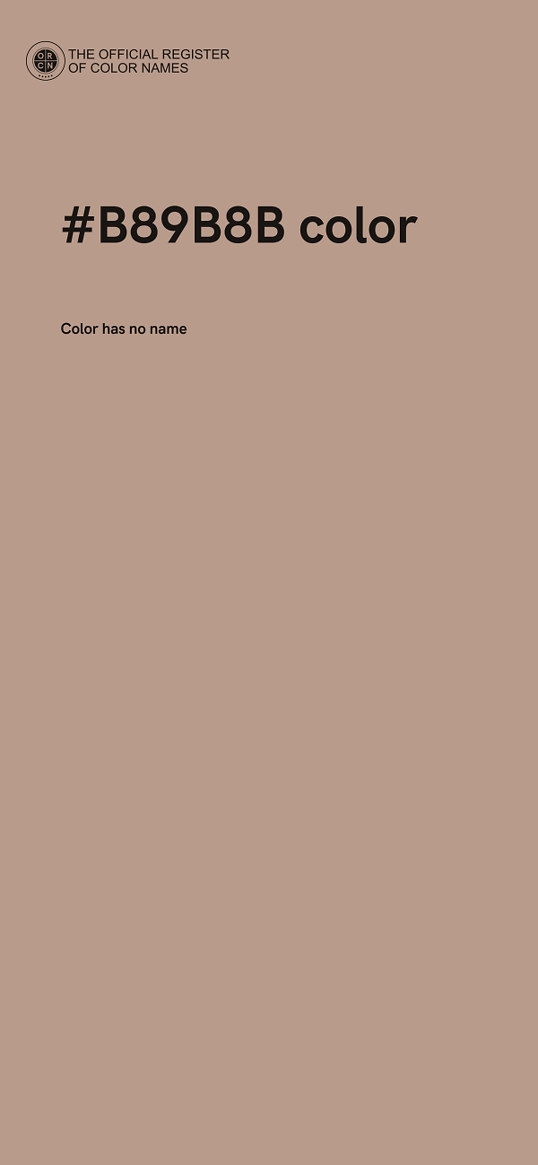 #B89B8B color image