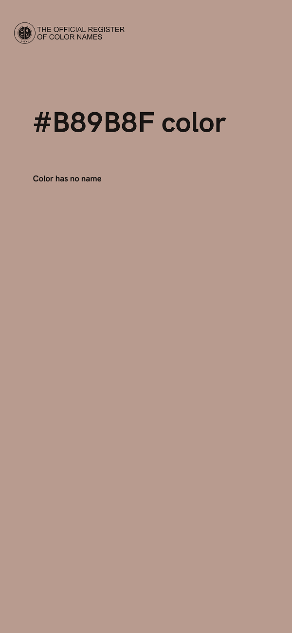 #B89B8F color image