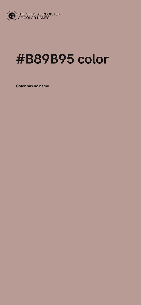 #B89B95 color image