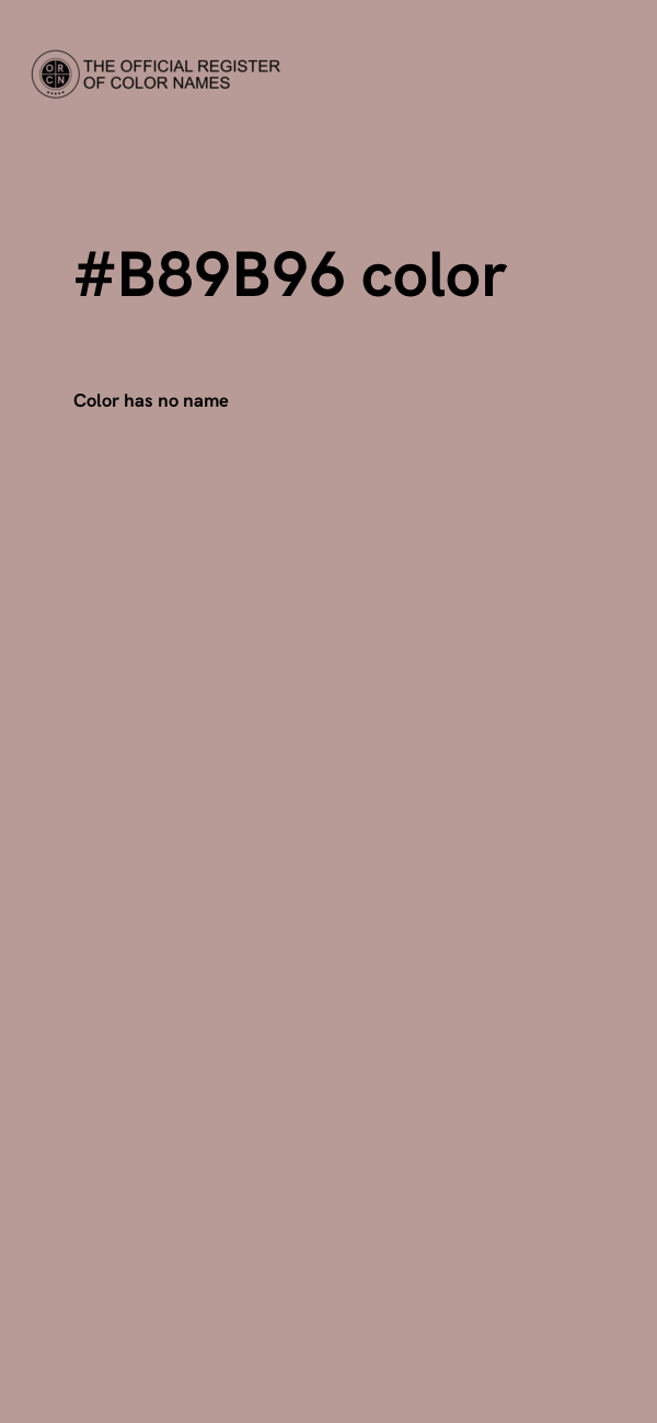 #B89B96 color image