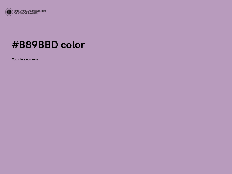 #B89BBD color image