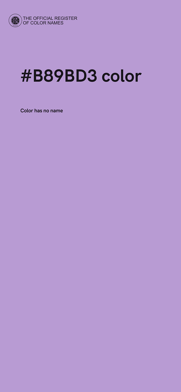 #B89BD3 color image