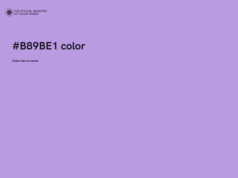 #B89BE1 color image