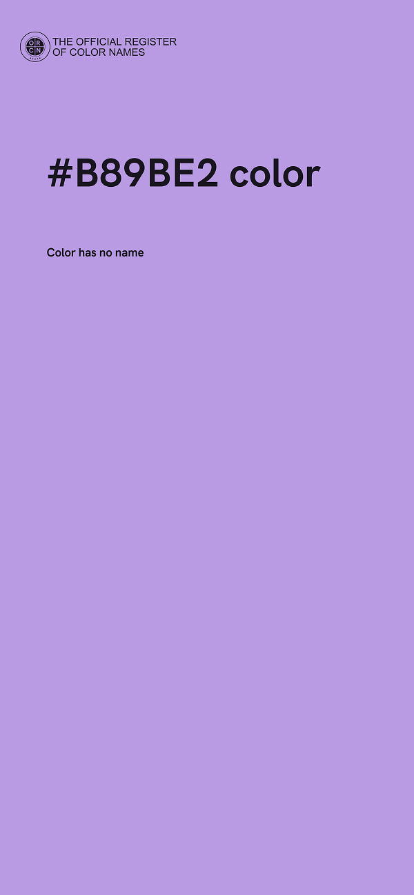 #B89BE2 color image