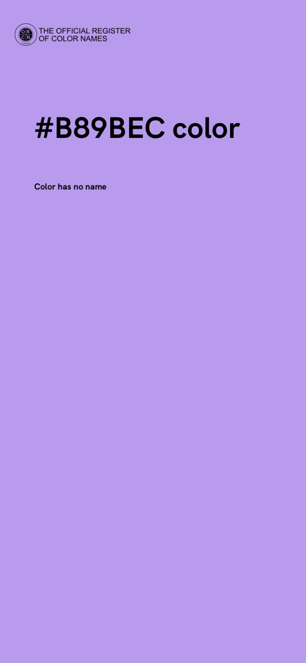 #B89BEC color image