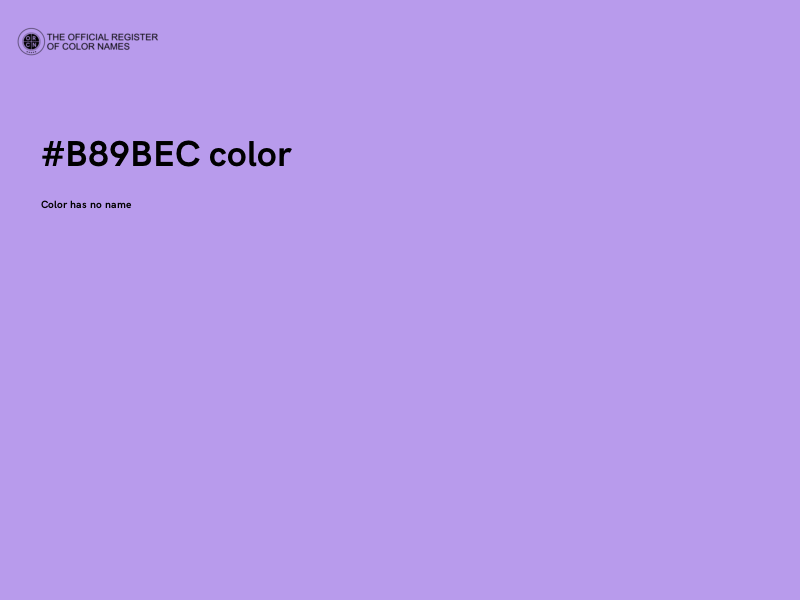 #B89BEC color image