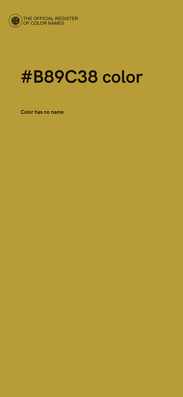 #B89C38 color image
