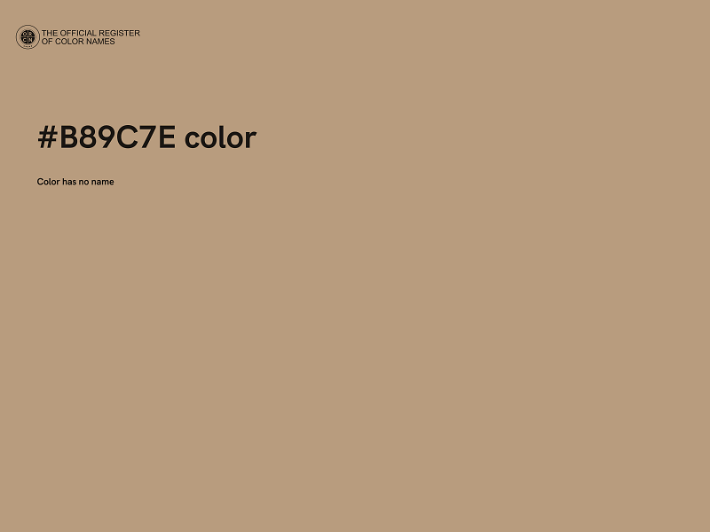 #B89C7E color image