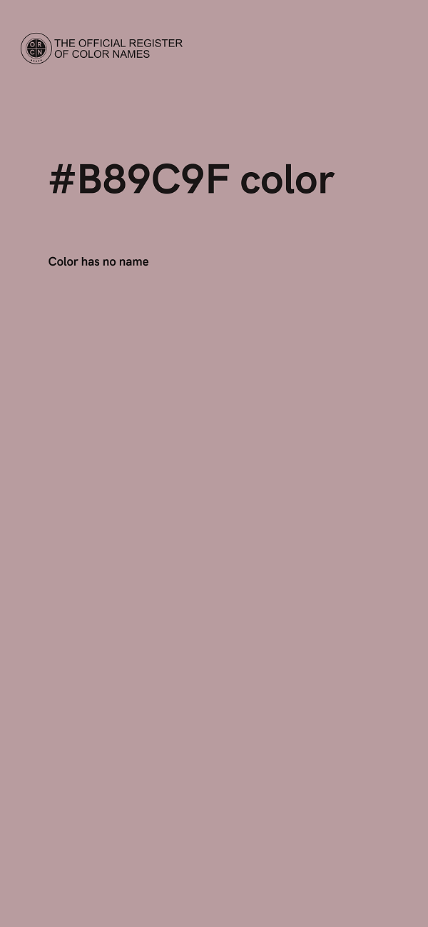 #B89C9F color image