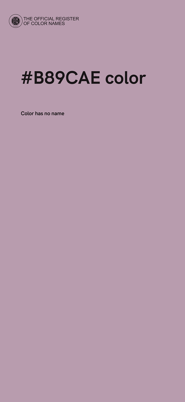 #B89CAE color image