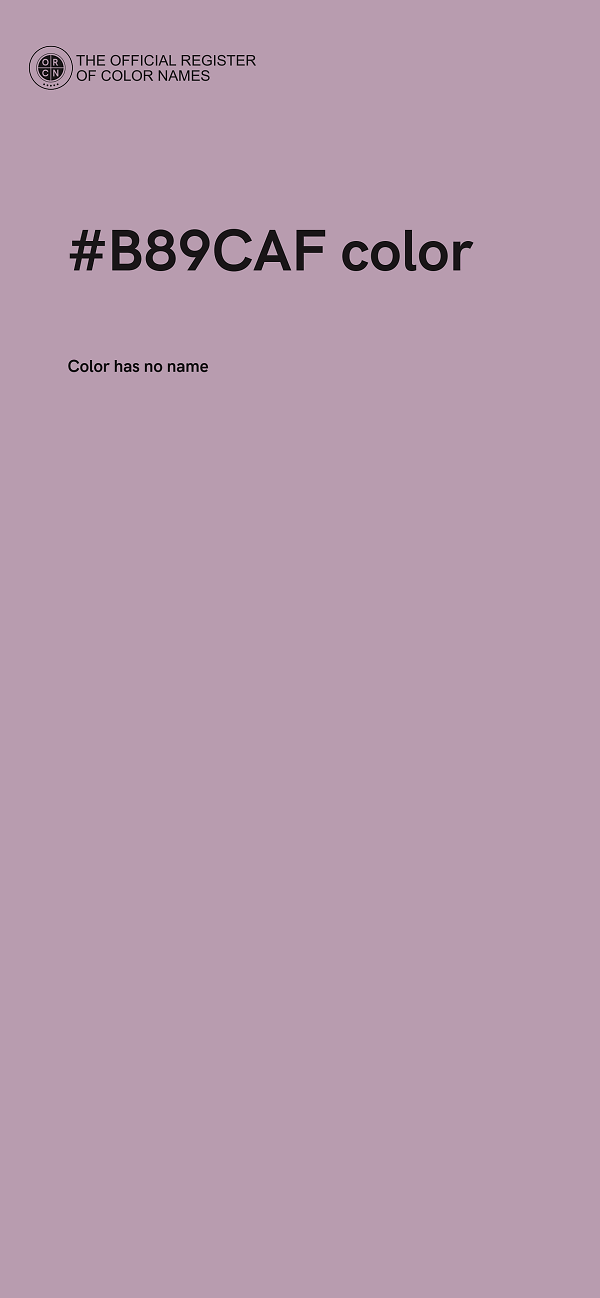 #B89CAF color image