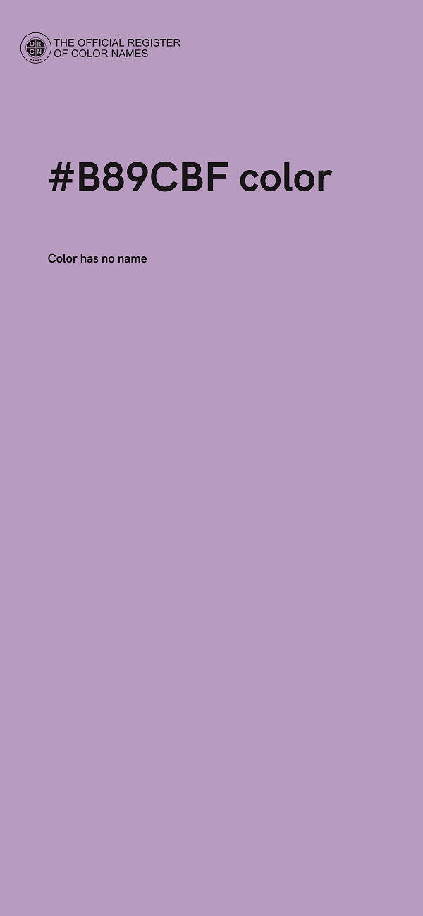 #B89CBF color image