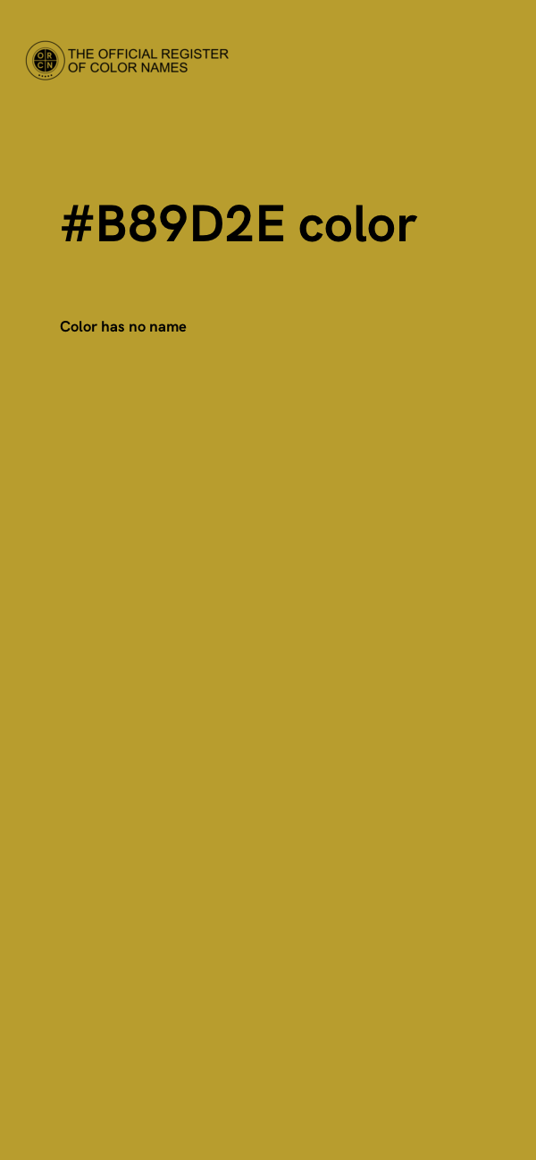 #B89D2E color image