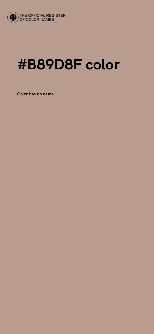 #B89D8F color image