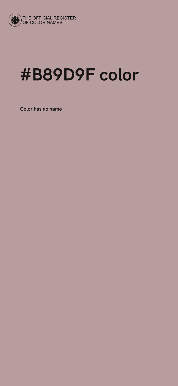 #B89D9F color image