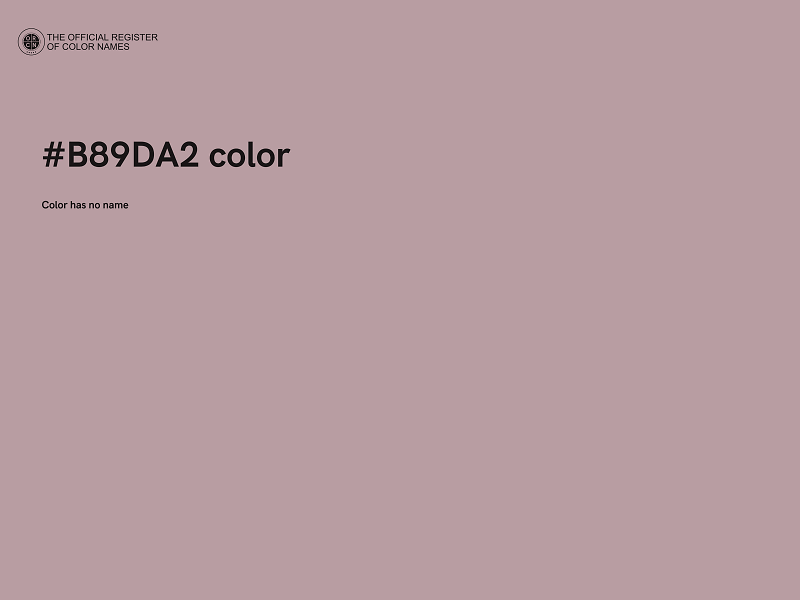 #B89DA2 color image