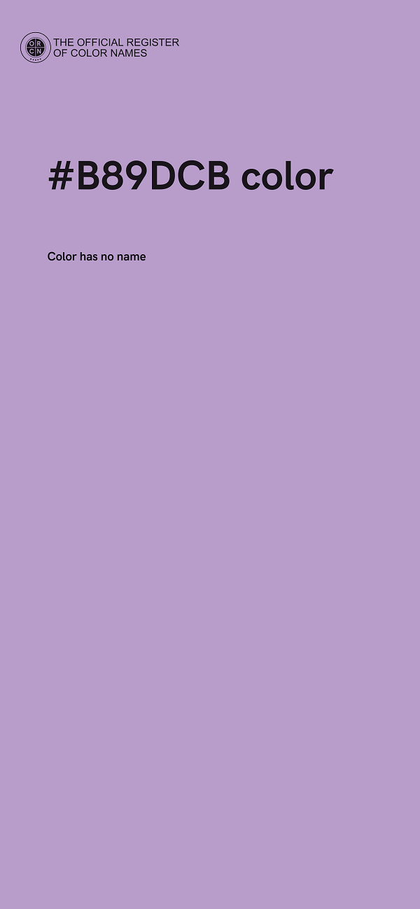 #B89DCB color image