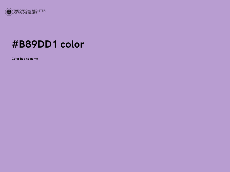 #B89DD1 color image