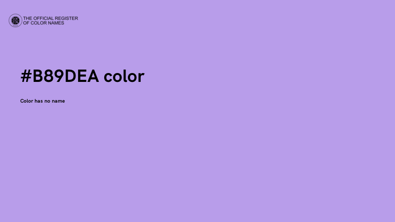#B89DEA color image