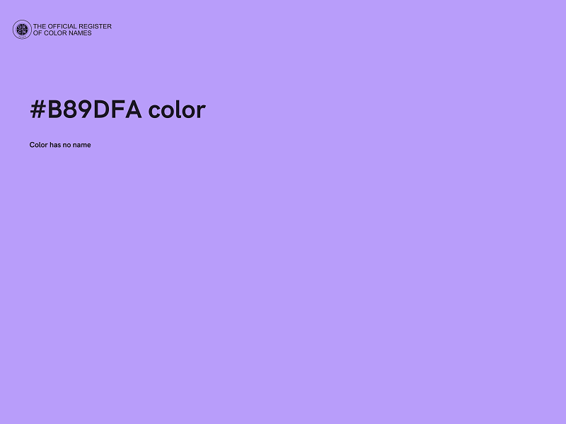 #B89DFA color image