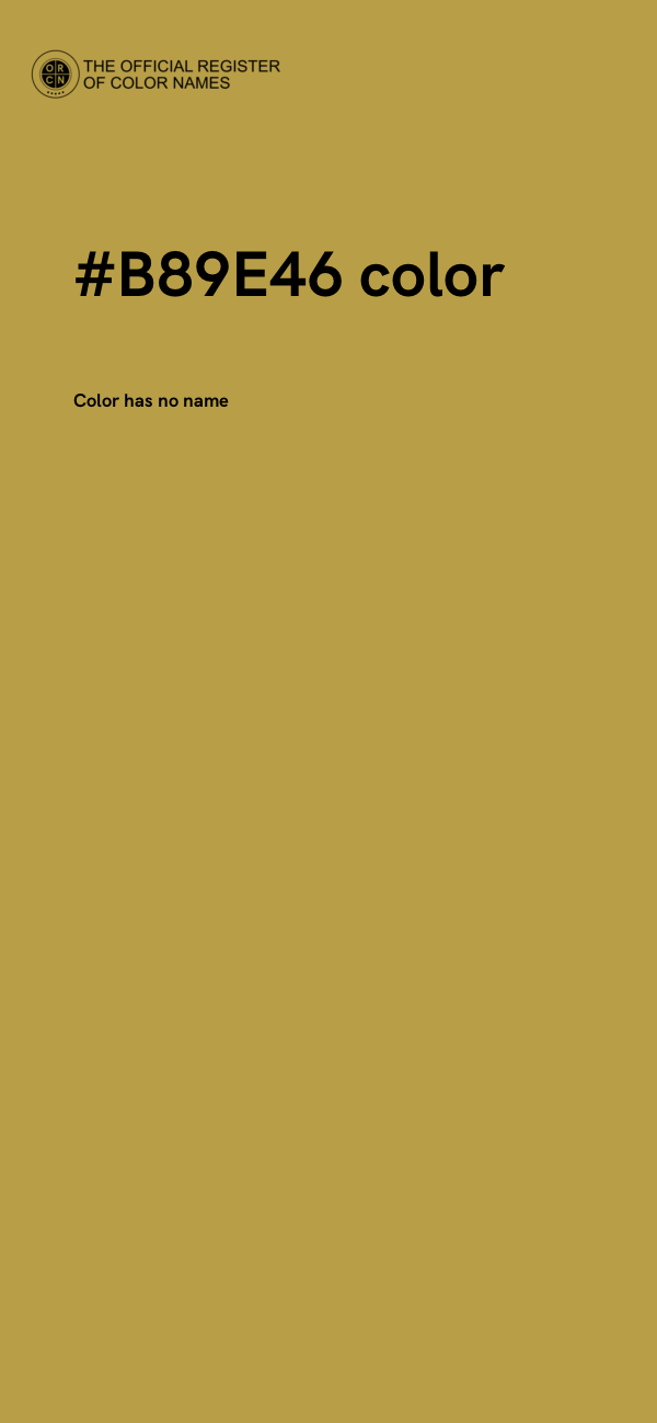 #B89E46 color image