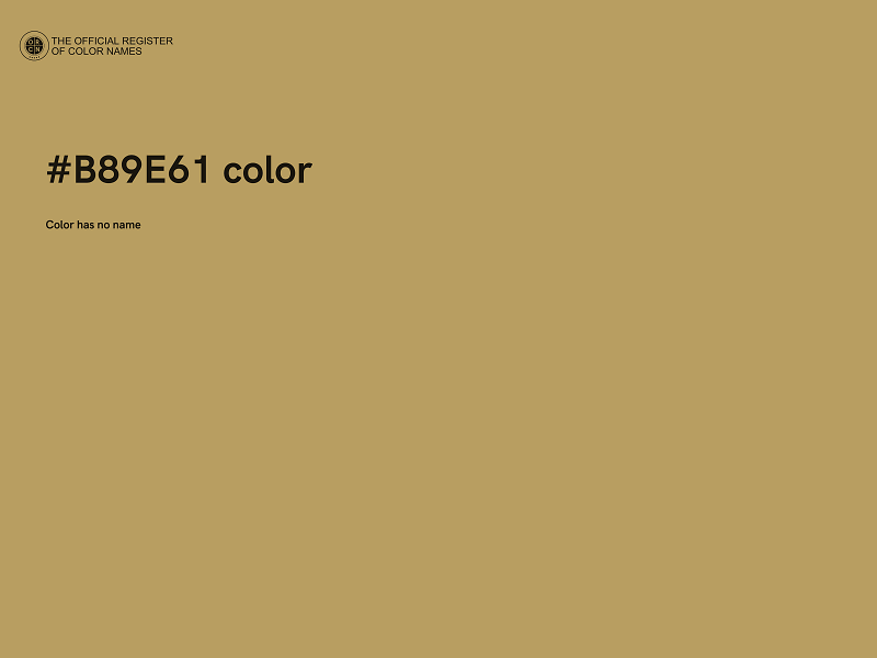 #B89E61 color image