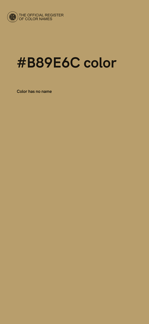 #B89E6C color image