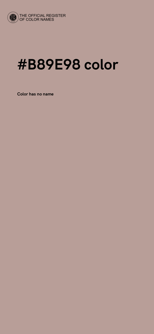 #B89E98 color image