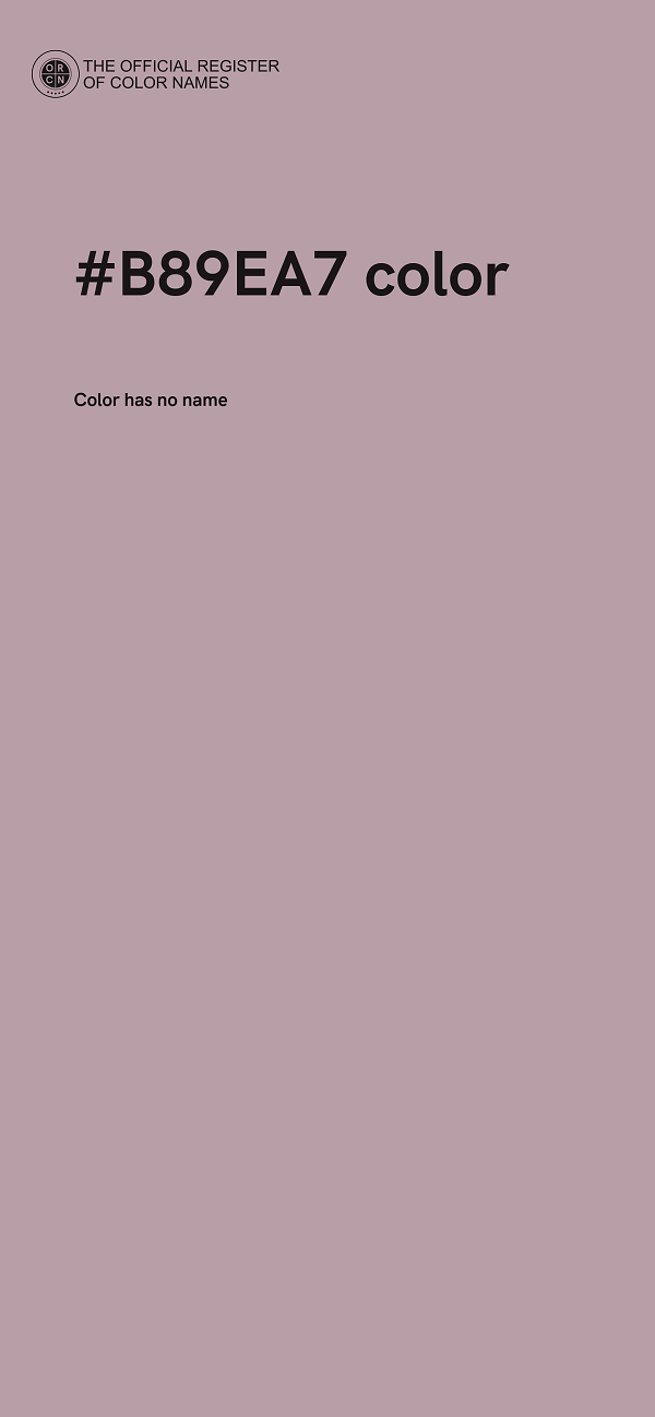 #B89EA7 color image