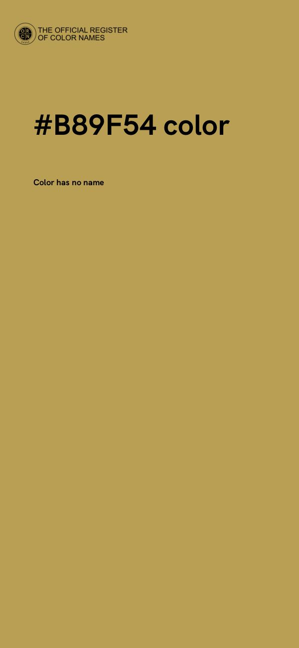 #B89F54 color image