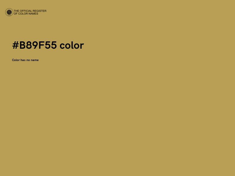 #B89F55 color image
