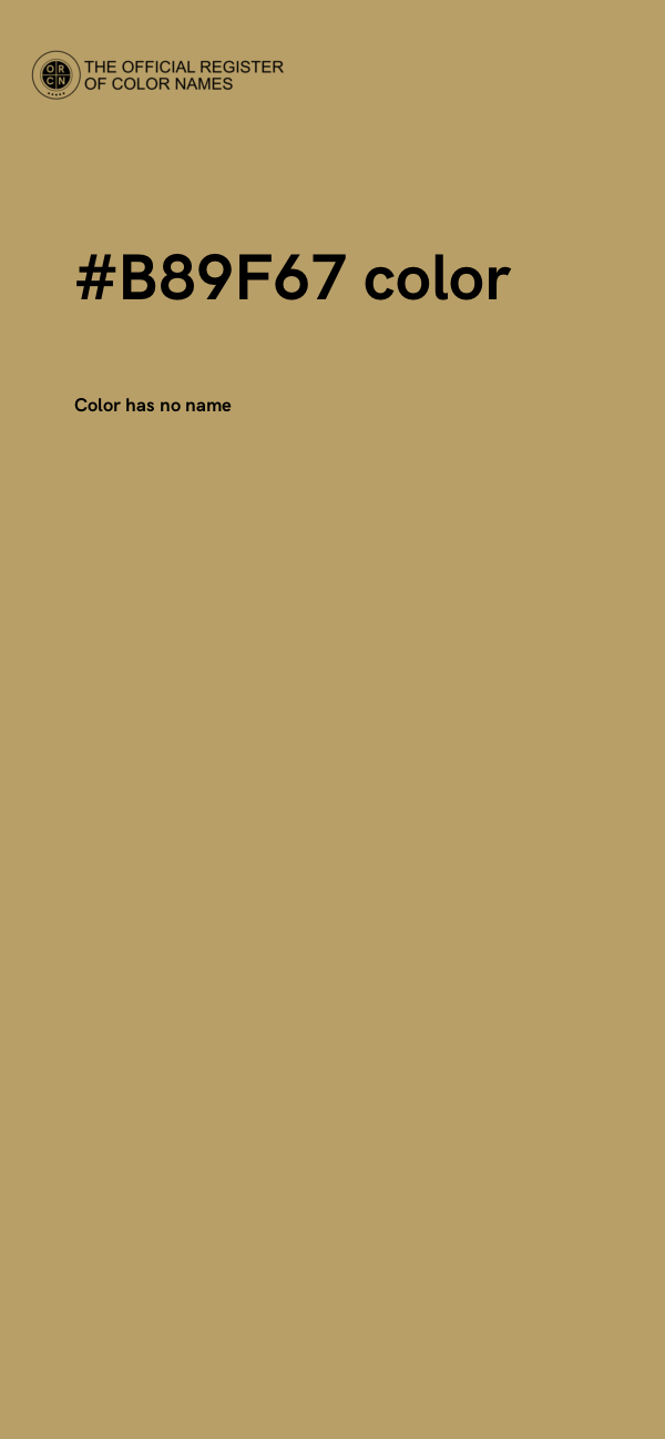 #B89F67 color image
