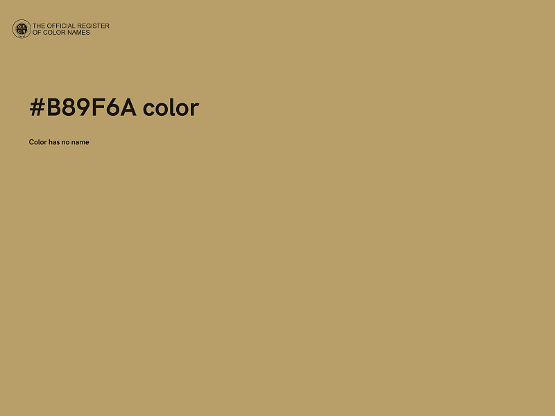 #B89F6A color image