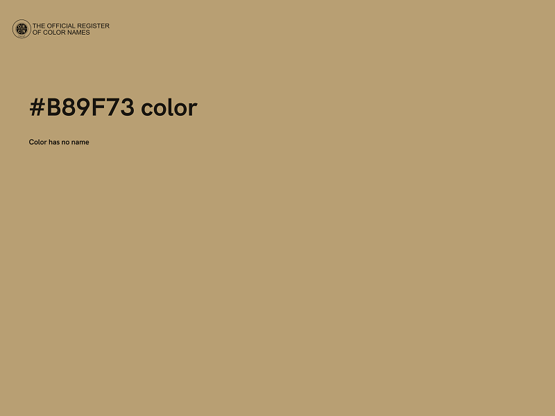 #B89F73 color image