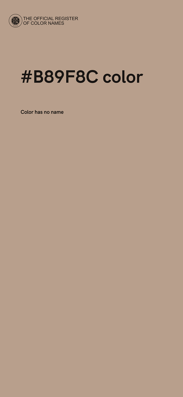 #B89F8C color image
