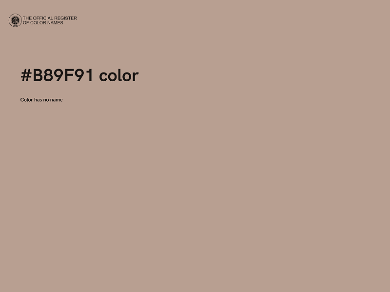 #B89F91 color image