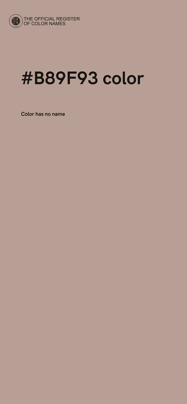 #B89F93 color image