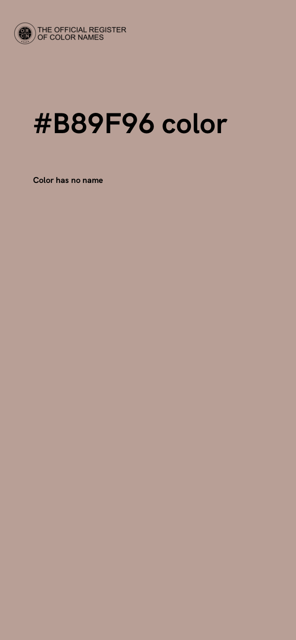 #B89F96 color image