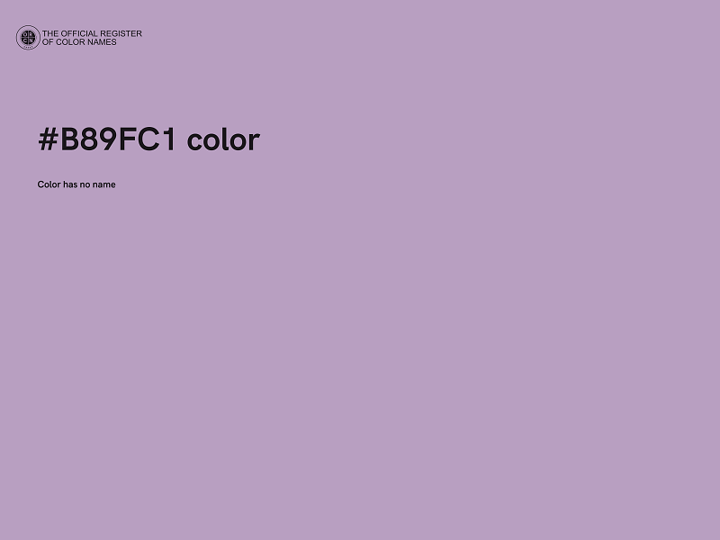 #B89FC1 color image