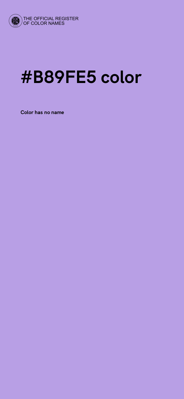 #B89FE5 color image