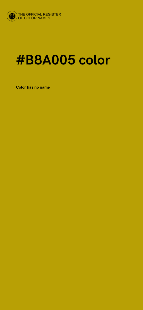 #B8A005 color image