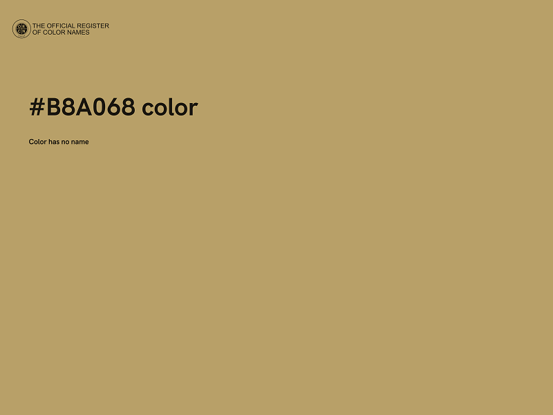 #B8A068 color image