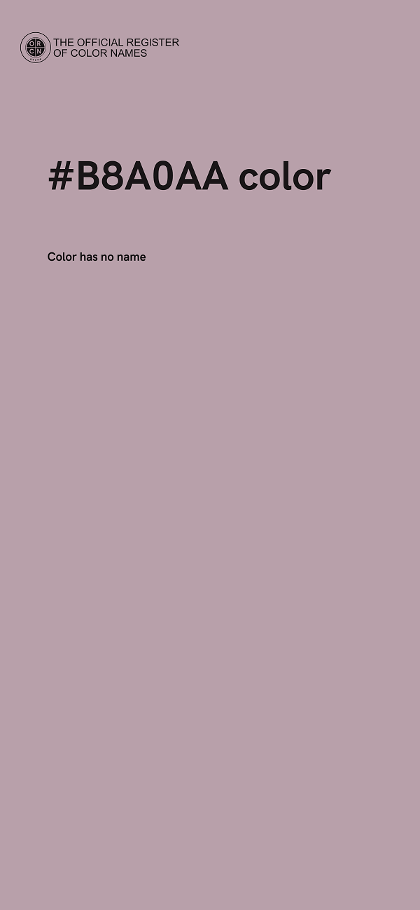 #B8A0AA color image