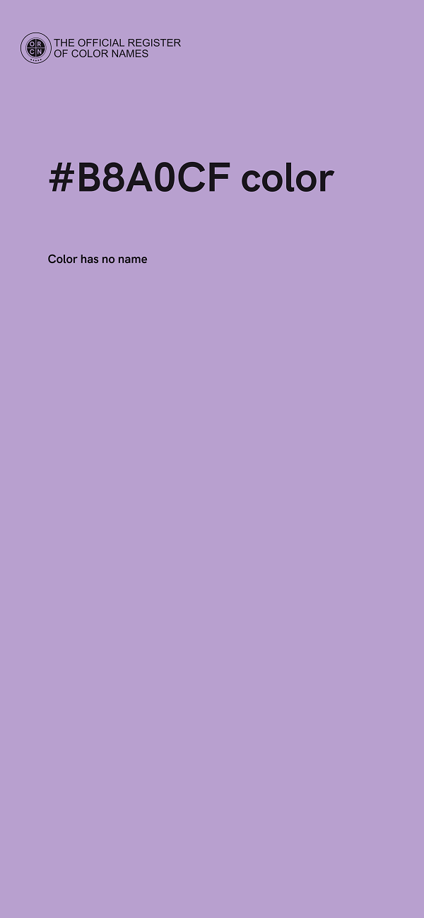 #B8A0CF color image