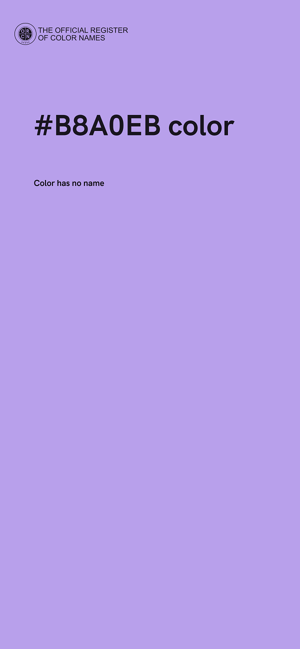 #B8A0EB color image