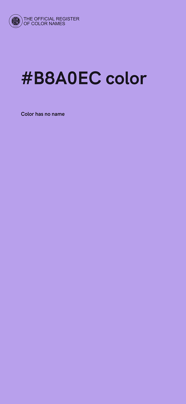 #B8A0EC color image