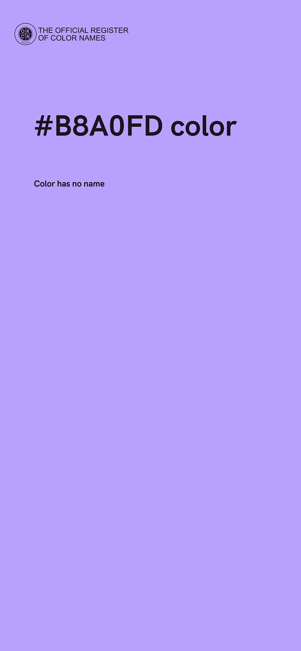 #B8A0FD color image