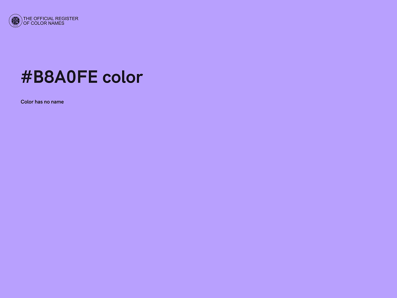 #B8A0FE color image